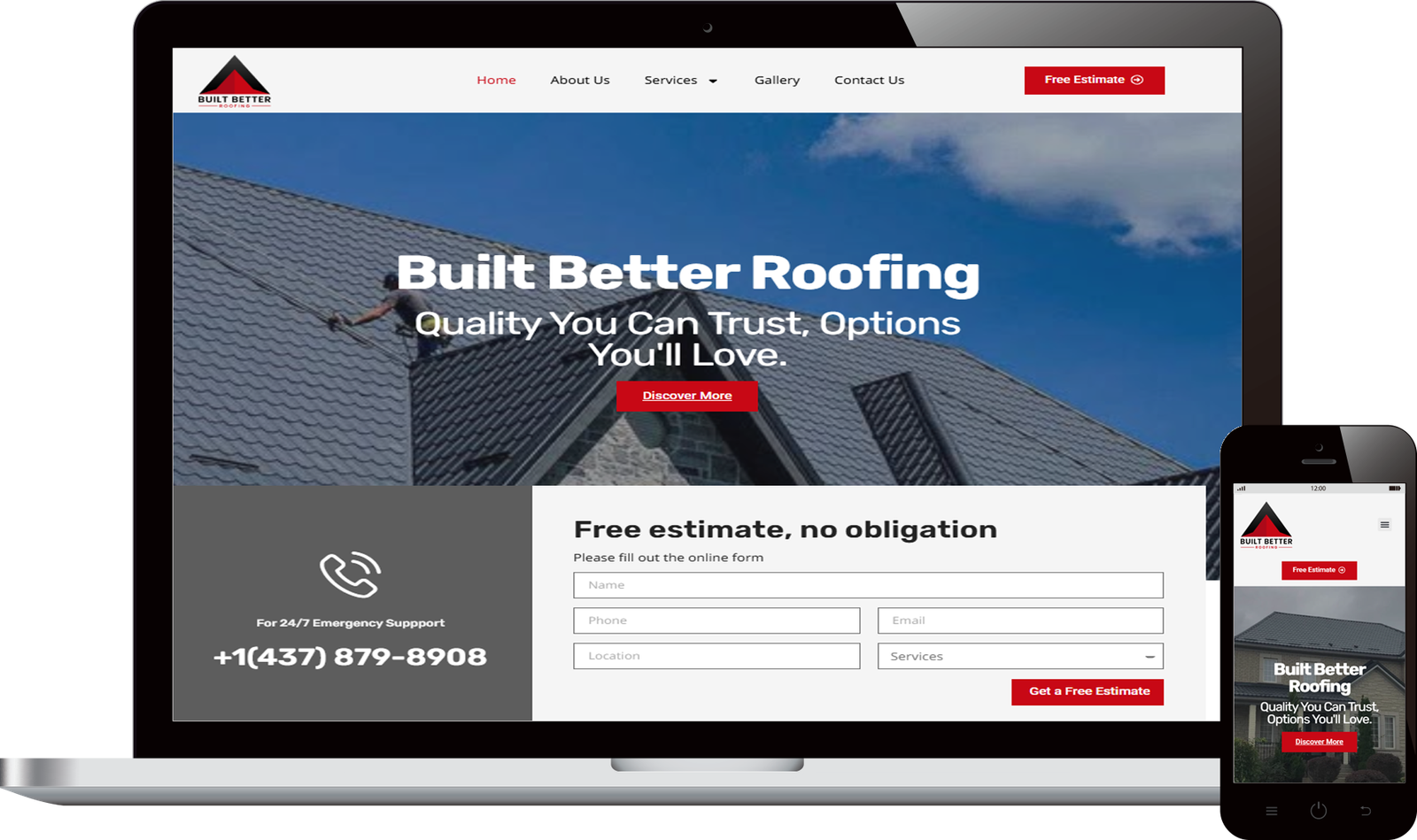 Roofing Website Design